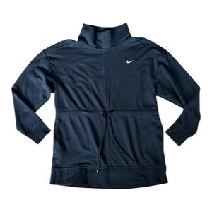 Nike Dri-FIT funnel-neck pullover with a drawstring waist black sweatshirt